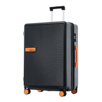 Thumbnail for Contrast Color Hardshell Luggage 24inch Expandable Spinner Suitcase with TSA Lock Lightweight Black + ABS