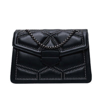 Thumbnail for Fashionable and minimalist crossbody bag, rivet single shoulder chain small square bag