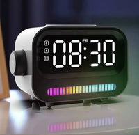 Thumbnail for Alarm clock wireless charging Bluetooth speaker clock wireless charging voice controlled light