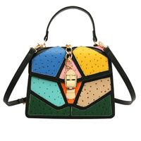 Thumbnail for Color blocking hand-held small square bag, versatile for women, single shoulder