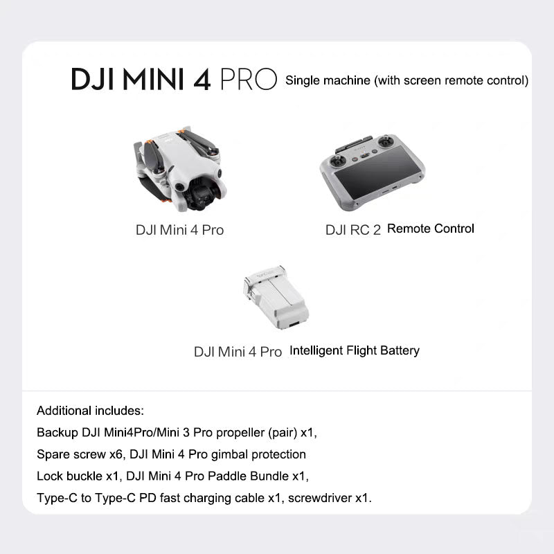 DJI Mini 4 Pro, an all-in-one mini aerial camera from DJI, is an entry-level drone that intelligently follows panoramic shooting