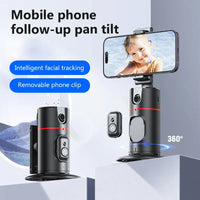 Thumbnail for P02 Auto Face Tracking Stand 360 Rotation Phone Holder Desktop Tracking Gimbal Stabilizer Tripod for Live Vlogging Video