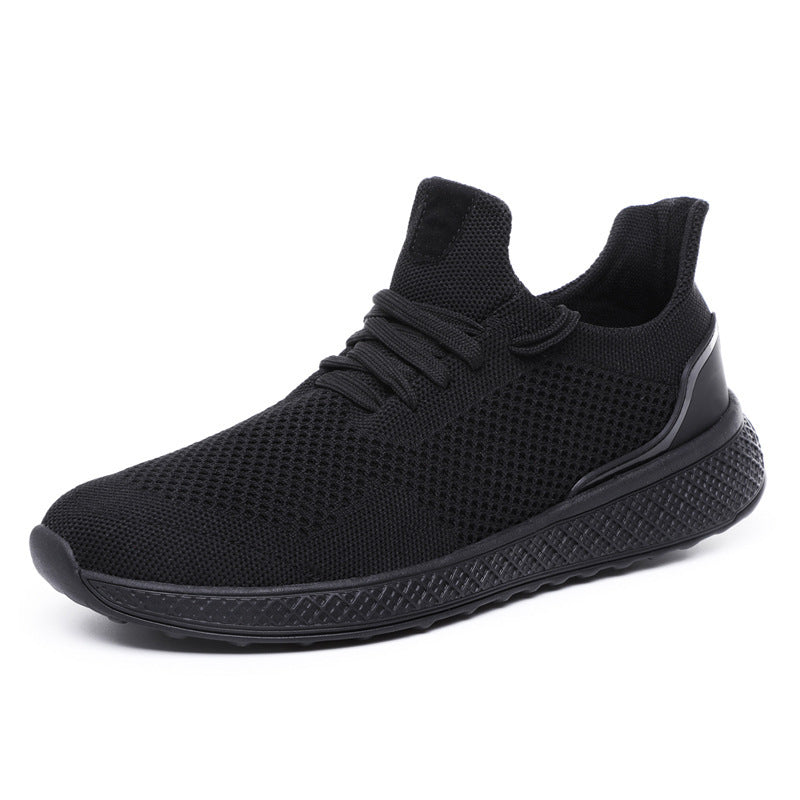 New summer sports shoes men's fashion breathable large size sports shoes casual flying woven shoes men's shoes