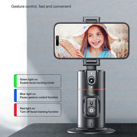 Thumbnail for P02 Auto Face Tracking Stand 360 Rotation Phone Holder Desktop Tracking Gimbal Stabilizer Tripod for Live Vlogging Video