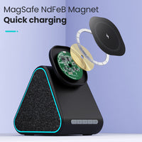 Thumbnail for Wireless charger with speaker suitable for Apple phone magnetic wireless charging stand adjustable with Bluetooth speaker