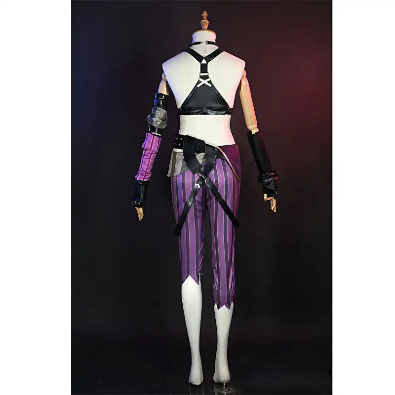 Game LOL Arcane Jinx Fullset Cosplay Costumes Halloween Carnival Clothes Sets