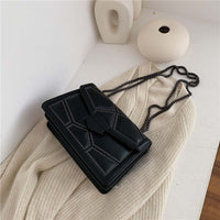 Thumbnail for Fashionable and minimalist crossbody bag, rivet single shoulder chain small square bag