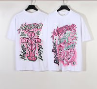 Thumbnail for 24SS US -style new tide  -sleeved Tshirt letter graffiti printed loose the same semi -sleeve tide - Update Avenue