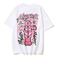 Thumbnail for 24SS US -style new tide  -sleeved Tshirt letter graffiti printed loose the same semi -sleeve tide - Update Avenue