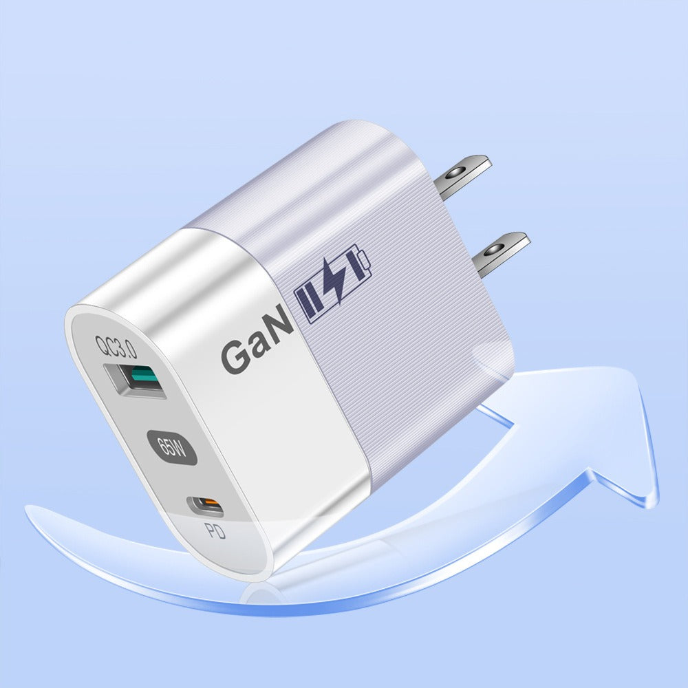 65W Gallium Nitride Charger GaN Charging Source Fast Charging Phone Charging Head