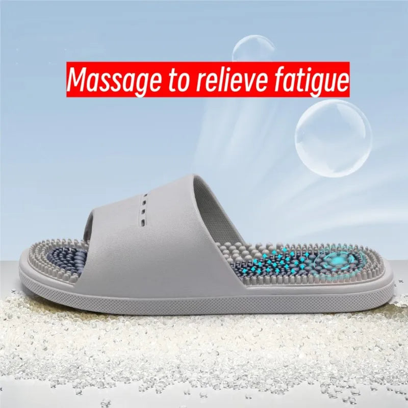 Personalized massage slippers indoor home men's summer bath non-slip deodorant slippers for women's home