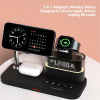 Thumbnail for Magnetic wireless charger 3-in-1 wireless charging clock wireless charger suitable for Apple 3-in-1 wireless charging