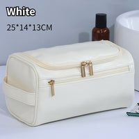 Thumbnail for Large capacity men's toiletries bag portable for outdoor use PU waterproof makeup bag minimalist business travel handbag