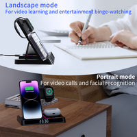 Thumbnail for Wireless charging four in one folding clock charging dock suitable for wireless charging of Apple 14 mobile phones and watches