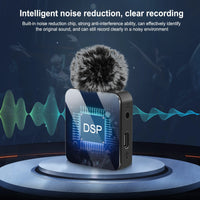 Thumbnail for Wireless lavalier microphone mobile phone outdoor live recording noise reduction 1-to-2 wireless microphone