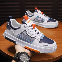 Thumbnail for Breathable white shoes for men and students sports and leisure board shoes