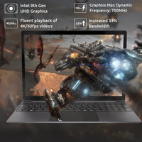 Thumbnail for BMAX X15 15.6 Inch laptop Intel 4120 CPU Quad Core windows10 Notebook 1920*1080 8GB RAM 128GB 256GB SSD Dual Wifi GameLaptops