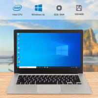 Thumbnail for 14 inch Cheap Laptops 6GB RAM maxi 512GB SSD / 1TB HDD School Notebook WiFi Bluetooth  Windows 10 Portabl Laptop Computer