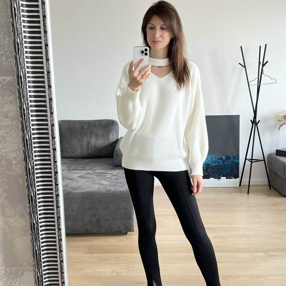 2024 New European and American Style Sexy Thickened Imitation Mink Sweater Women's Cross-border Hot Sale Lazy Style Loose Knitted Women's Top