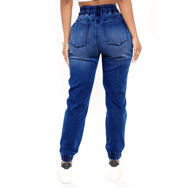 Xintang denim new trousers European and American small pants long casual temperament thin tiktok jeans women