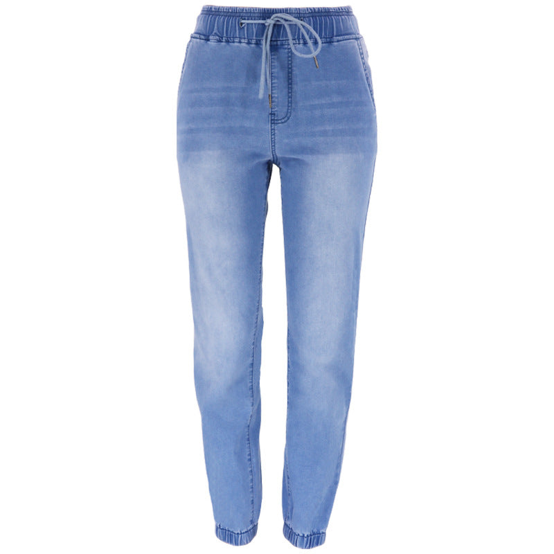 Xintang denim new trousers European and American small pants long casual temperament thin tiktok jeans women