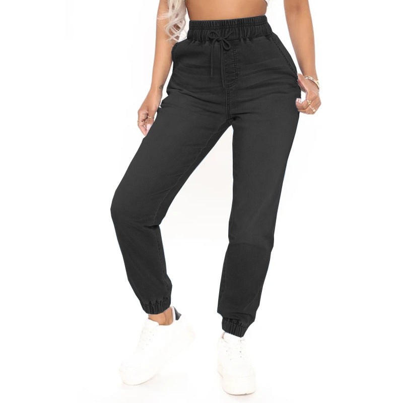 Xintang denim new trousers European and American small pants long casual temperament thin tiktok jeans women