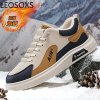 Thumbnail for Vulcanize Shoes Men's Casual Sneakers for Men Trendy All-match Low Tops LEOSOXS Wear-resistant Casual Shoes Explosive Style New